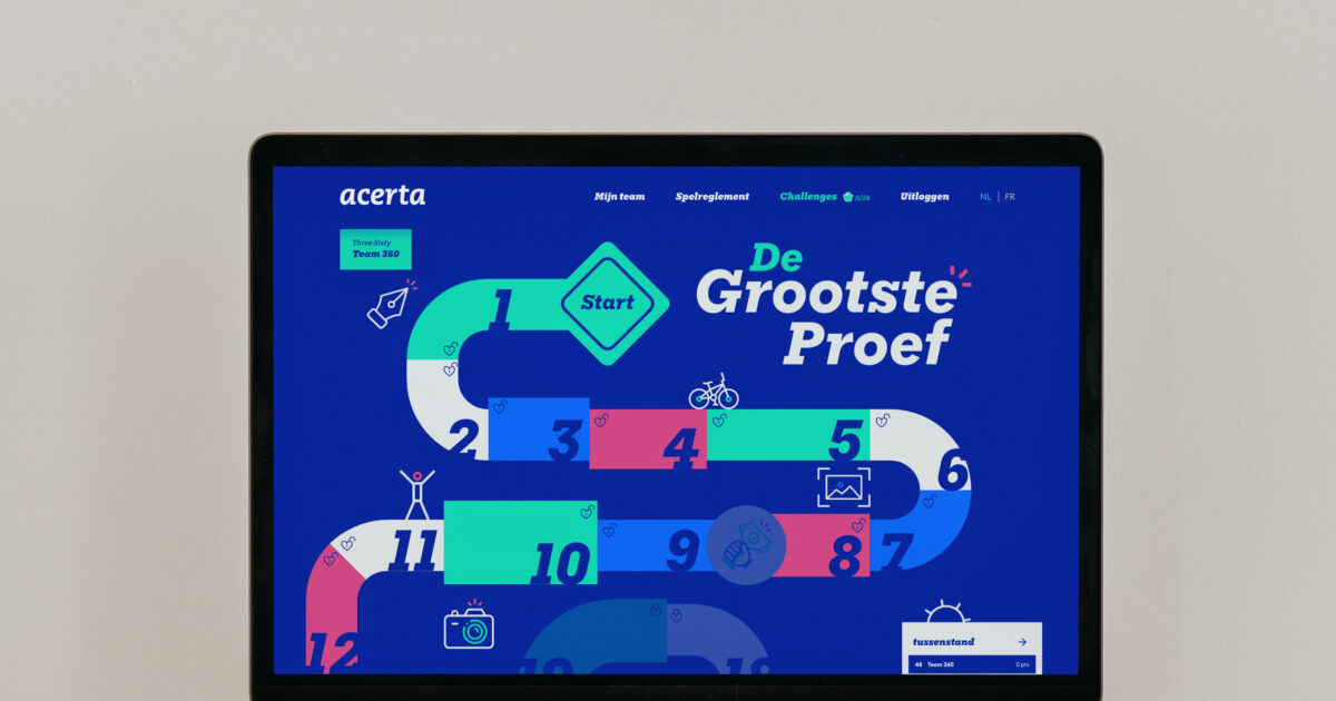 De Grootste Proef | Interactieve webgame voor Acerta | Grip