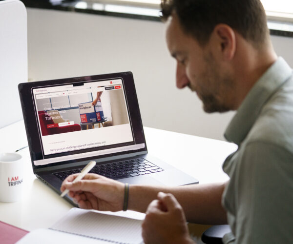 Concept en ux design Trifinance website met Niek van der Laak